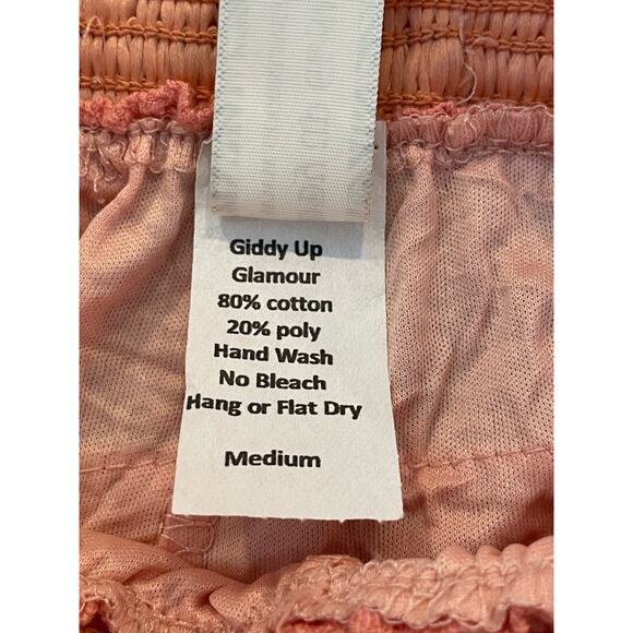 GUG  Pink Ruffle lace shorts MEDIUM New with tag - Picture 6 of 10